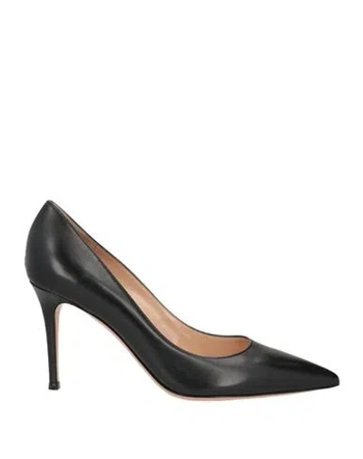 Gianvito Rossi Woman Pumps Black Size 12 Calfskin