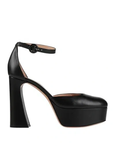 Gianvito Rossi Woman Pumps Black Size 6 Leather