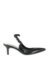 Gianvito Rossi Alina Leather Slingback Pumps In Black