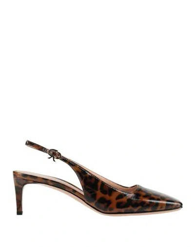 Gianvito Rossi Woman Pumps Black Size 6.5 Leather In Multi
