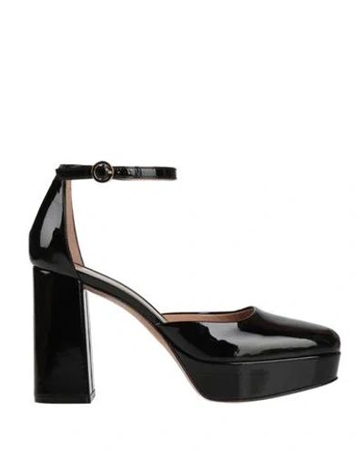 Gianvito Rossi Woman Pumps Black Size 8.5 Leather