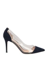 Gianvito Rossi 85mm Transparent-panel Pumps In Blue