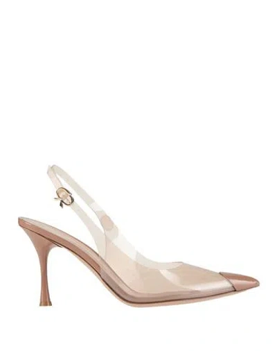 Gianvito Rossi Woman Pumps Blush Size 6.5 Leather In Neutral