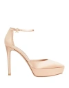 Gianvito Rossi Woman Pumps Blush Size 8.5 Textile Fibers In Pink
