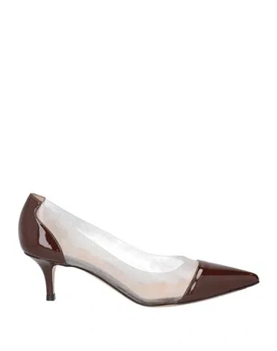 Gianvito Rossi Red Plexi Sling 55 Heels In Rouge+trasp