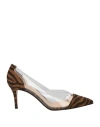 Gianvito Rossi Womens Animal Print Pump In Brown