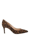 Gianvito Rossi Woman Pumps Camel Size 8 Leather In Beige