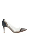 Gianvito Rossi Black Stiletto Heels In Multi