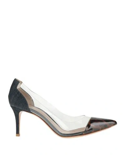 Gianvito Rossi Woman Pumps Dark Brown Size 7.5 Pvc - Polyvinyl Chloride, Textile Fibers