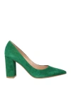 Gianvito Rossi Woman Pumps Emerald Green Size 7 Leather