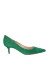 Gianvito Rossi Woman Pumps Green Size 8 Soft Leather