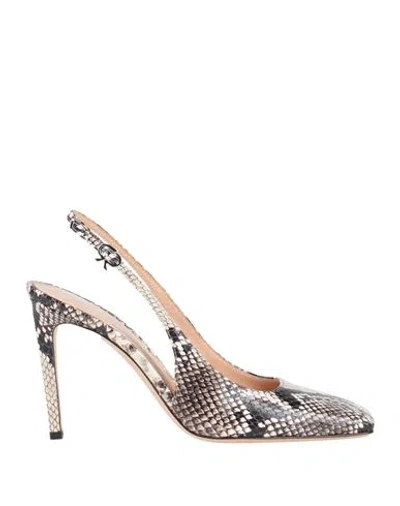 GIANVITO ROSSI GIANVITO ROSSI WOMAN PUMPS GREY SIZE 7 LEATHER