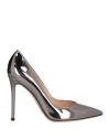 Gianvito Rossi Woman Pumps Lead Size 10 Leather In Grey