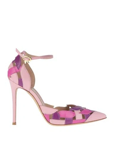 Gianvito Rossi Woman Pumps Pink Size 6 Leather