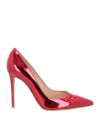Gianvito Rossi Woman Pumps Red Size 10.5 Leather