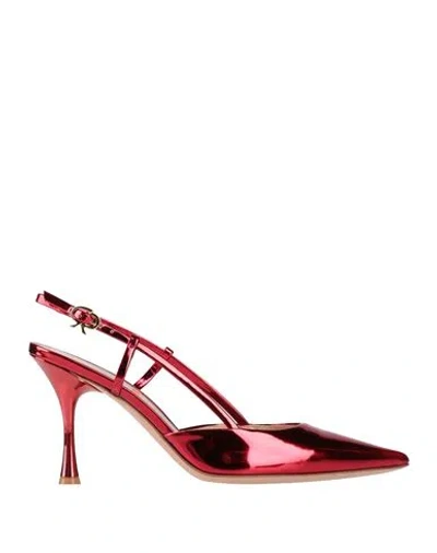 Gianvito Rossi Woman Pumps Red Size 6 Soft Leather In Red