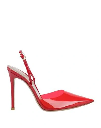Gianvito Rossi Woman Pumps Red Size 8 Rubber
