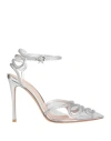 Gianvito Rossi 105mm Crystal-embellished Pumps In Silver