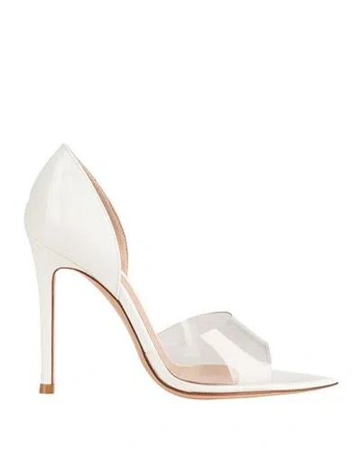 Gianvito Rossi Woman Pumps White Size 7.5 Leather