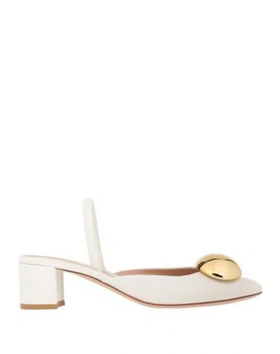 Gianvito Rossi Woman Pumps White Size 8 Leather