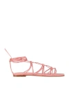 Gianvito Rossi Woman Sandals Antique Rose Size 9 Soft Leather In Pink