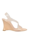 Gianvito Rossi Woman Sandals Beige Size 6.5 Rubber
