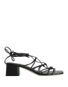 Gianvito Rossi Woman Sandals Black Size 10 Leather