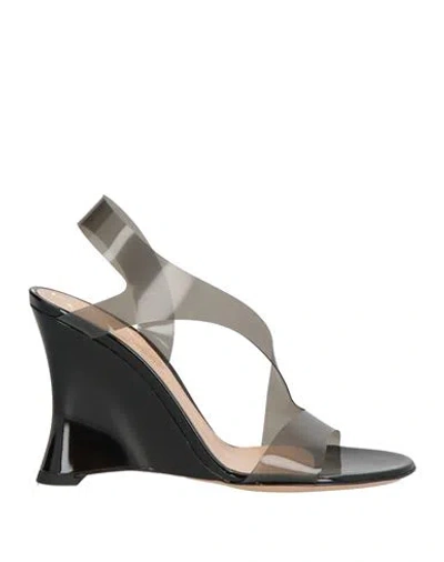 Gianvito Rossi Woman Sandals Black Size 10 Rubber