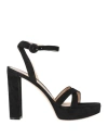 Gianvito Rossi Woman Sandals Black Size 10.5 Leather
