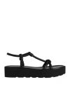 Gianvito Rossi Woman Sandals Black Size 11 Leather