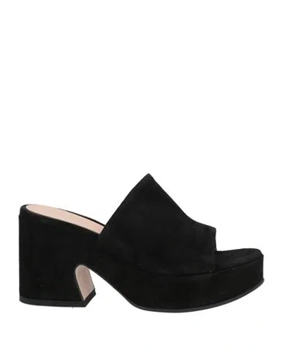 Gianvito Rossi Woman Sandals Black Size 6 Leather
