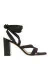 Gianvito Rossi Woman Sandals Black Size 6.5 Leather In Black