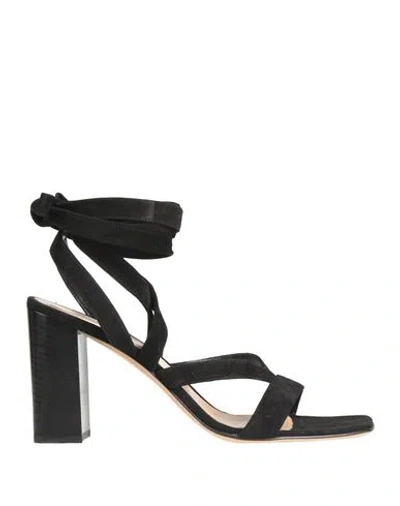 Gianvito Rossi Woman Sandals Black Size 6.5 Leather