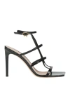 Gianvito Rossi Mondry 95 Caged Leather Sandals In Black