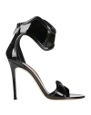 Gianvito Rossi Round-headed High-heeled Sandals In Black