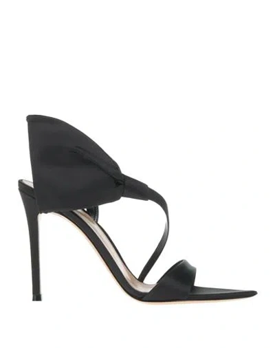 Gianvito Rossi Woman Sandals Black Size 8 Leather
