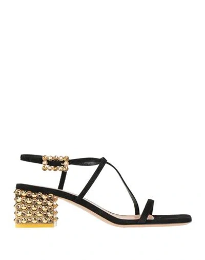 Gianvito Rossi Woman Sandals Black Size 8 Leather