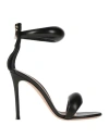 Gianvito Rossi 105mm Bijoux Padded Leather Sandals In Black