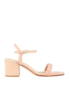 Gianvito Rossi Woman Sandals Blush Size 6.5 Leather In Pink