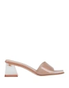 Gianvito Rossi Woman Sandals Blush Size 9 Thermoplastic Polyurethane In Pink