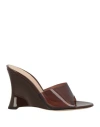 Gianvito Rossi Woman Sandals Brown Size 9.5 Plastic