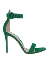 Gianvito Rossi Woman Sandals Emerald Green Size 6 Leather