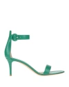 Gianvito Rossi Woman Sandals Emerald Green Size 11 Soft Leather In Green