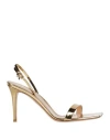 Gianvito Rossi Ribbon 105mm Stiletto Sandals In Gold