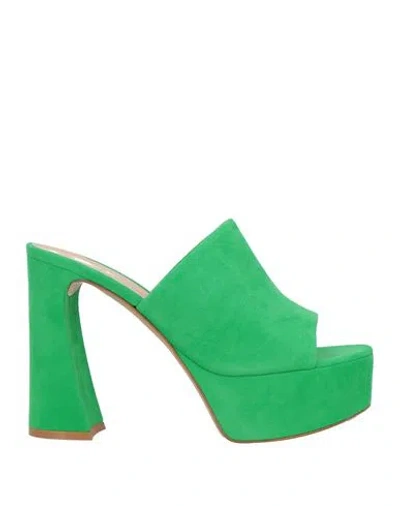 GIANVITO ROSSI GIANVITO ROSSI WOMAN SANDALS GREEN SIZE 11 LEATHER