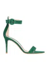 Gianvito Rossi Woman Sandals Green Size 11 Soft Leather
