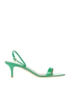 Gianvito Rossi Woman Sandals Green Size 6.5 Leather In Green