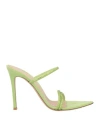 Gianvito Rossi Woman Sandals Light Green Size 8 Leather In Green