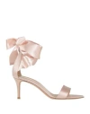 Gianvito Rossi Woman Sandals Light Pink Size 6 Textile Fibers