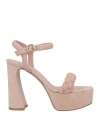 Gianvito Rossi Woman Sandals Light Pink Size 10 Soft Leather In Pink